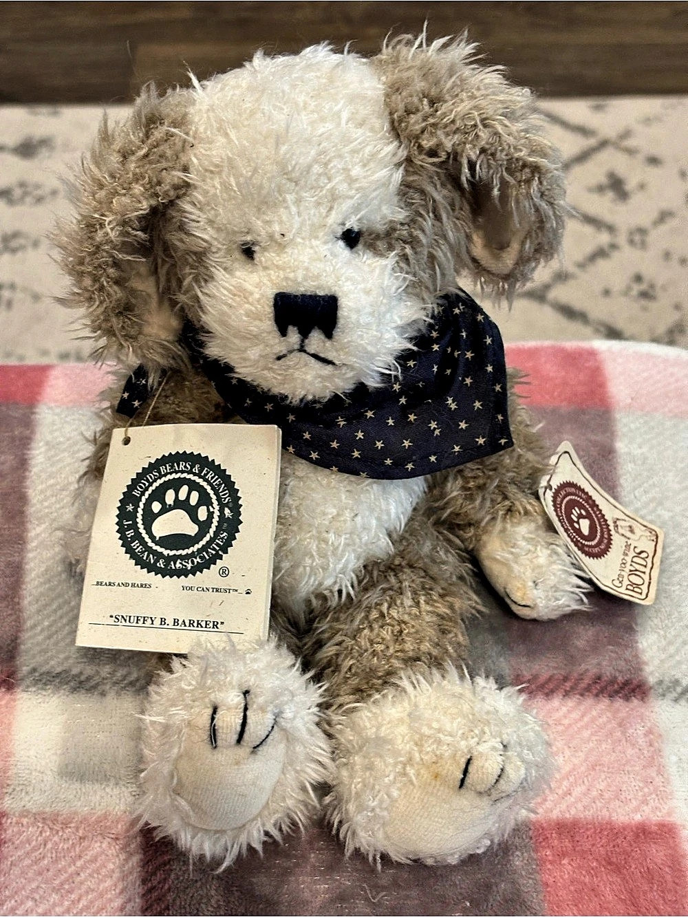 Boyds Bears & Friends Snuffy B. Barker Plush Bear with Tags